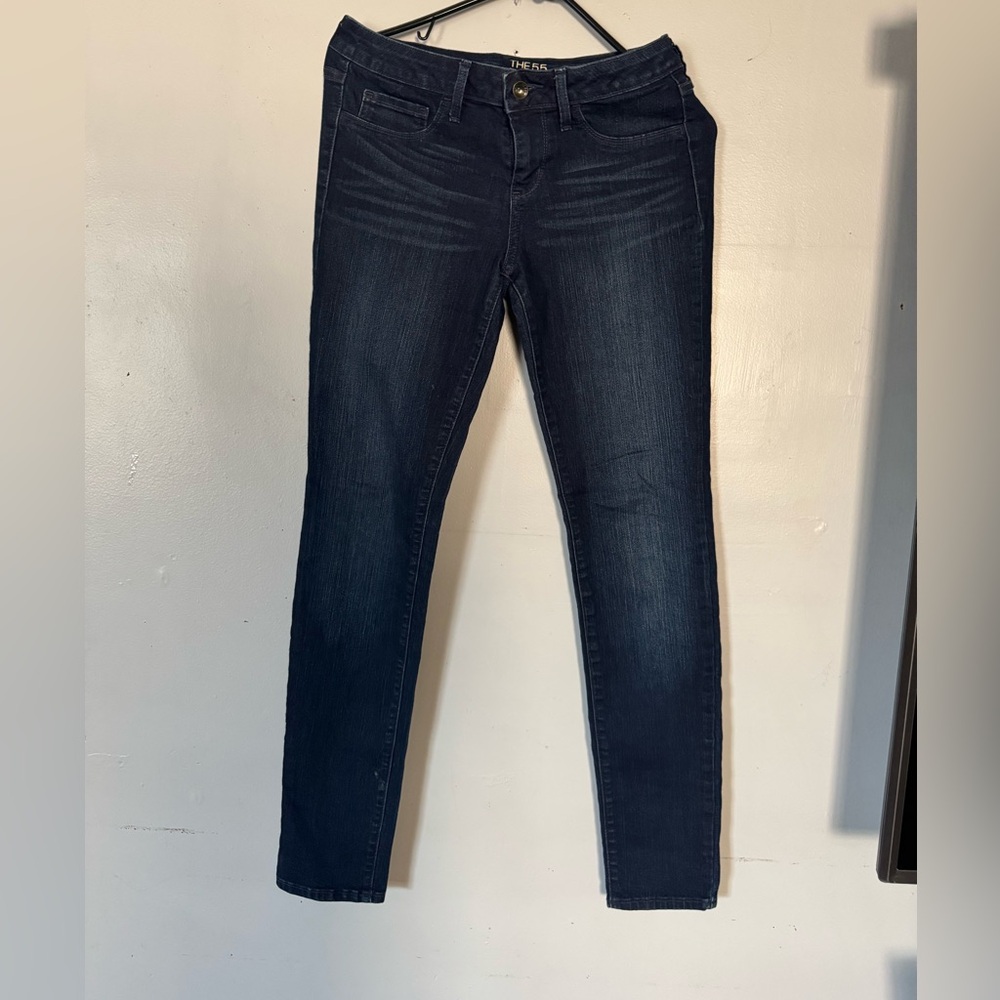 THE 55 DENIM LEGGINGS Bull Head Women's Dark Blue Jeans. B#1.